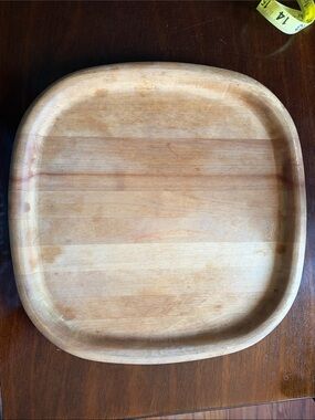 Vintage Corning Ware A-10-T Wooden Accessory Underplate Trivet Tray USA